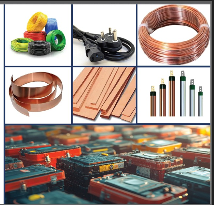 Electrical products collage